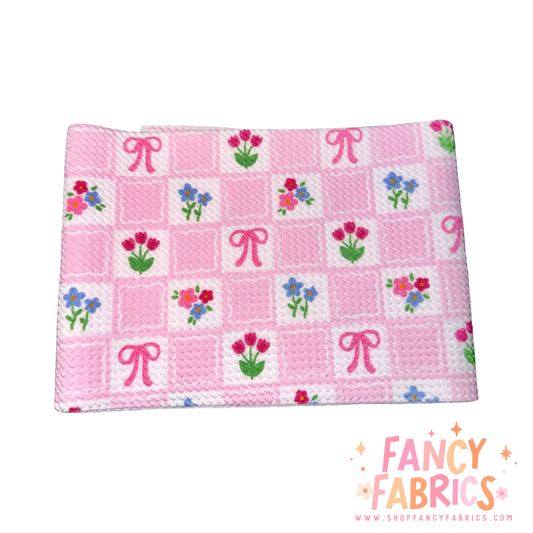 Girly Garden Checks | 5" x WOF | Bullet Strip | Ready To Ship