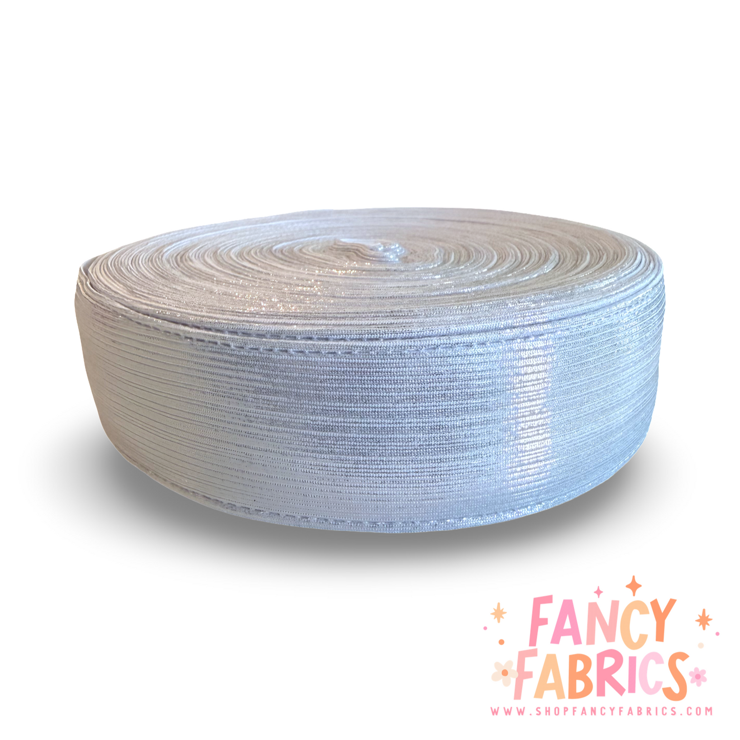 White | 1.5" + 3" | Shimmer Ribbon | Ready To Ship