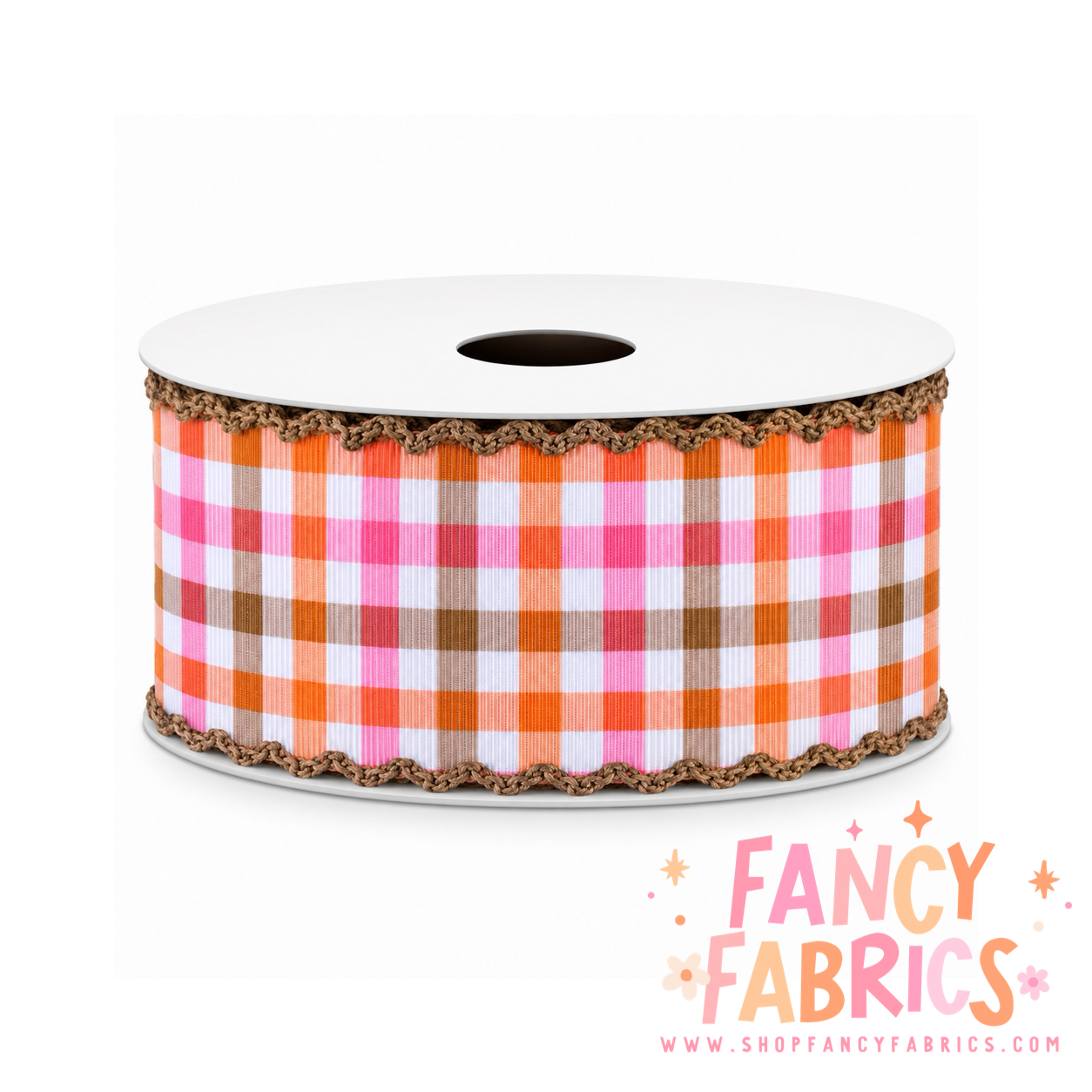 Colorful Fall Plaid | 2" Single Sided | Moonstitch Printed Ribbon | Ready To Ship