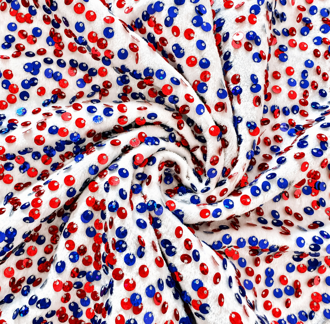 Patriotic | Stretch Sequin Velvet | Ready To Ship