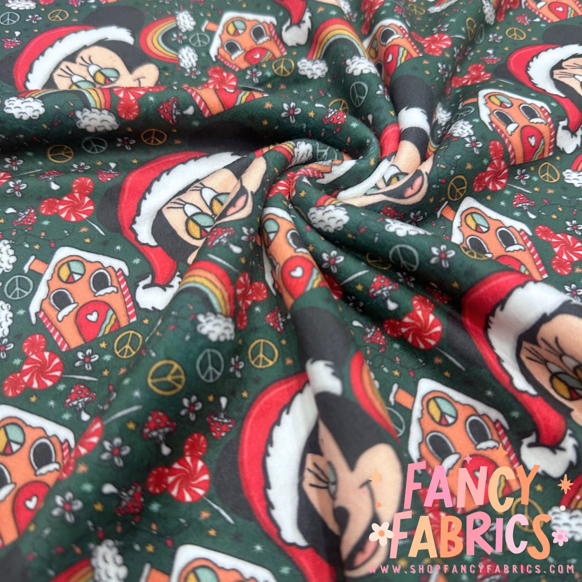 Groovy Mouse Gingerbread | Single Sided Minky | Ready To Ship