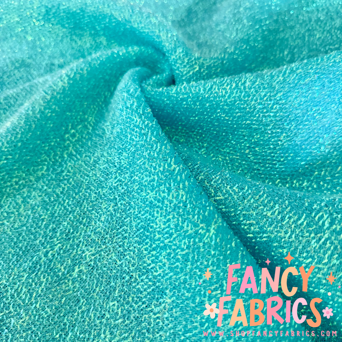 Bright Blue | Tinsel Fabric | Ready To Ship