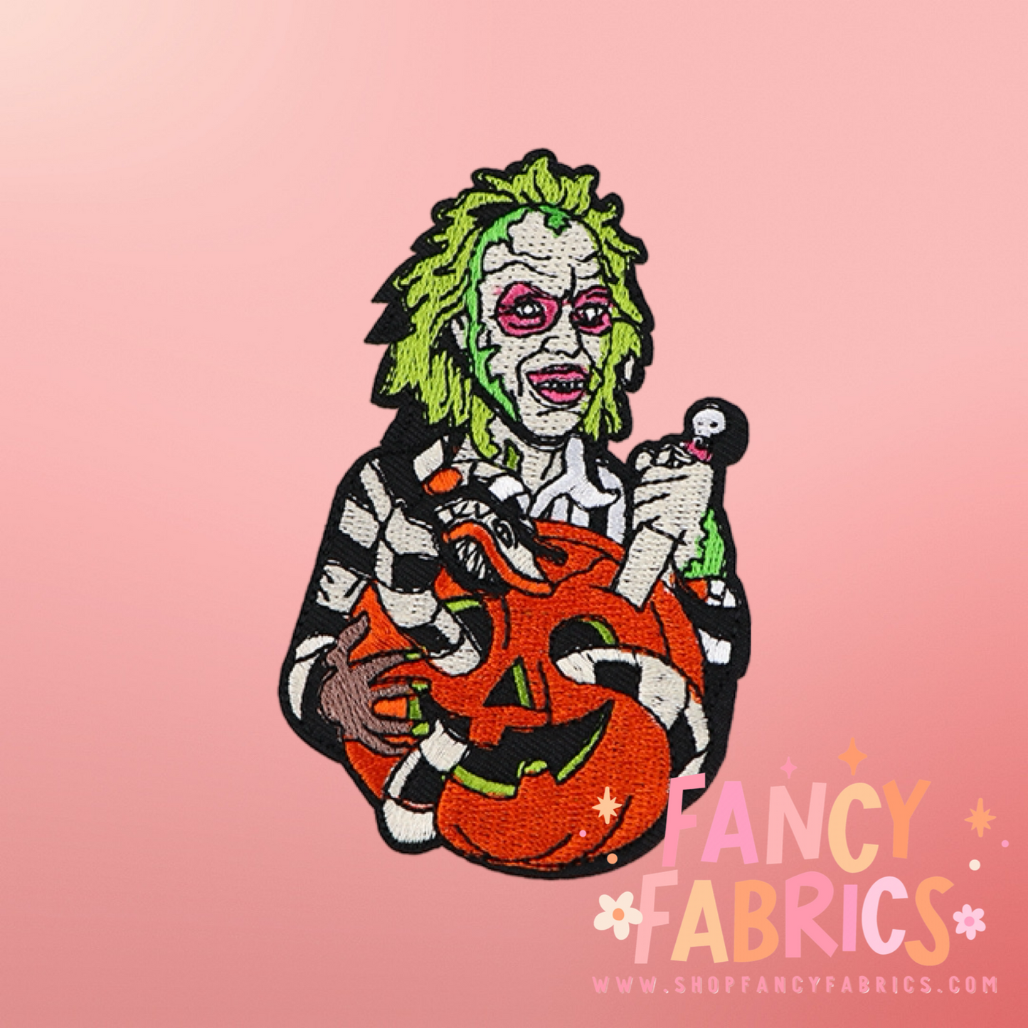 Beetlejuice (Pumpkin) | Iron On Patch