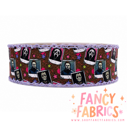 Horror Polaroids | 2" Single Sided | Moonstitch Printed Ribbon | Ready To Ship