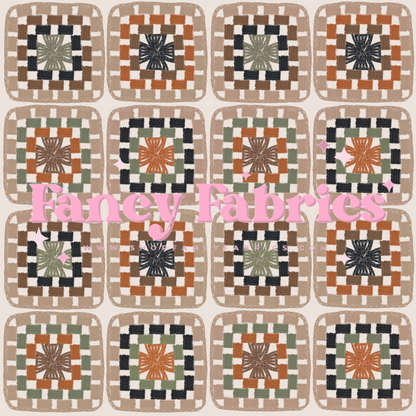 Lauren Liza Designs | Boho Crochet Squares | PREORDER | By The Yard