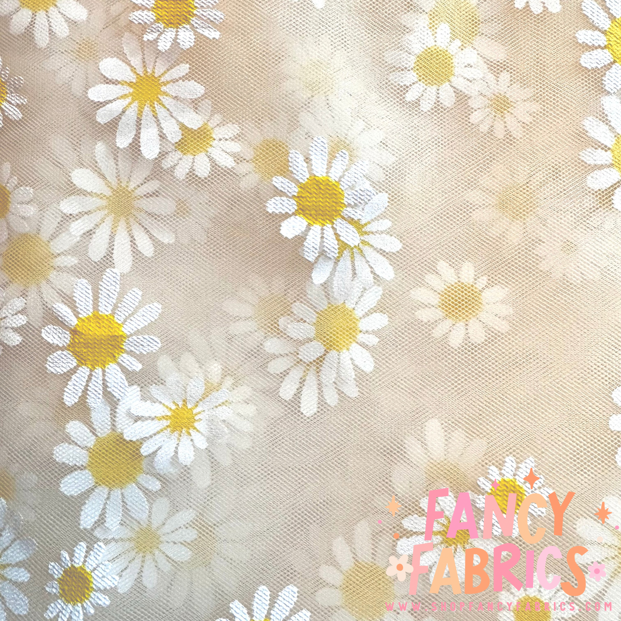 Stamped Daisy (Ivory) | Mesh | Ready To Ship
