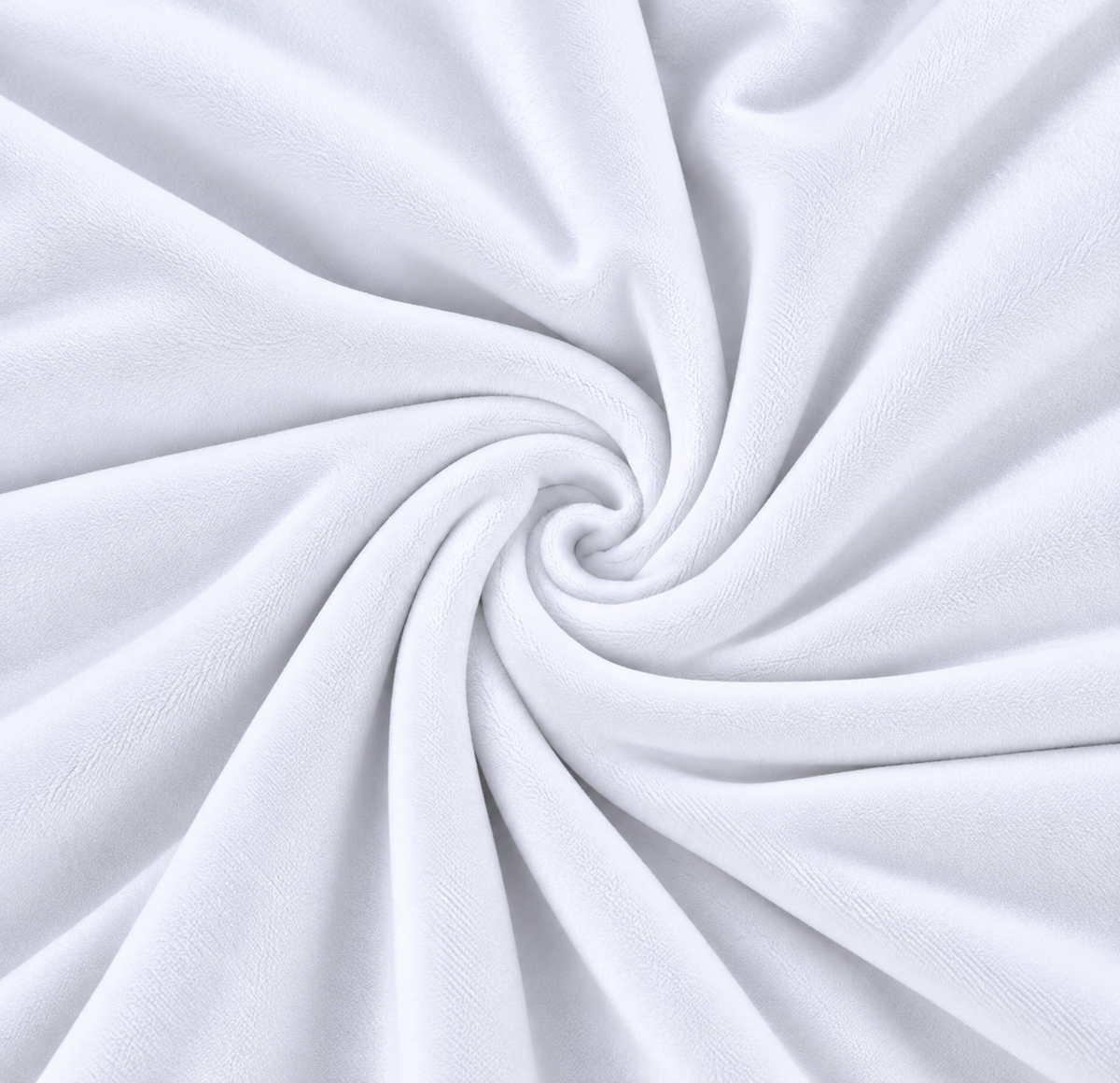 White | Ultra Plush Stretch Velvet | Ready To Ship