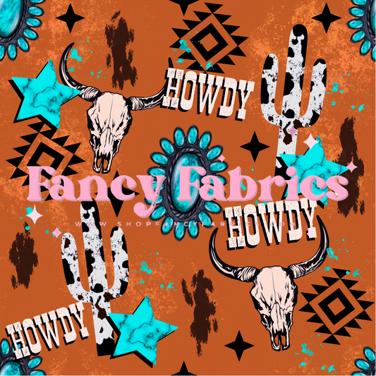 Howdy (Brown) | PREORDER | By The Yard