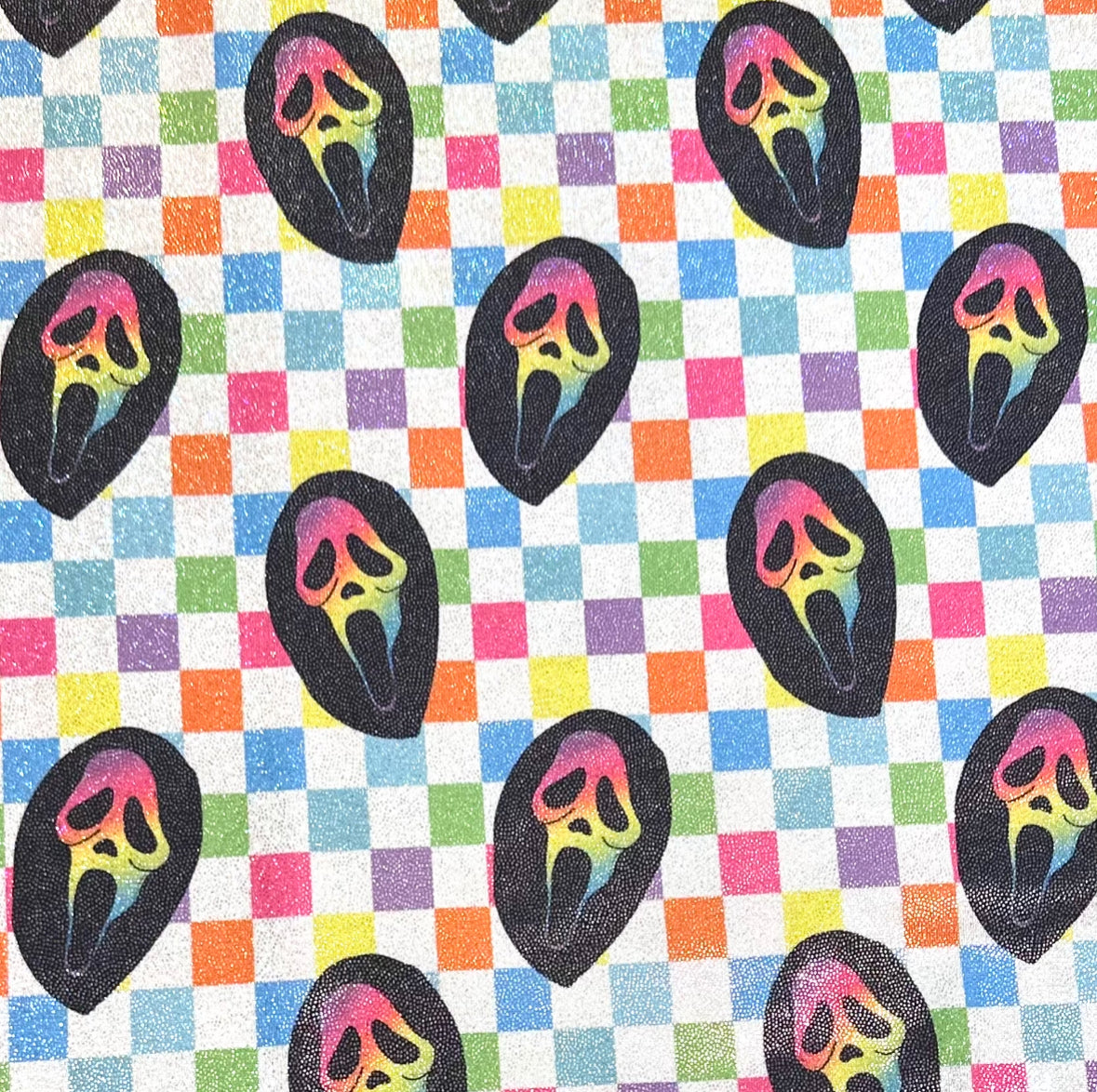 Checkered Scream | 4x4 Scaling | Printed Holographic | Ready To Ship
