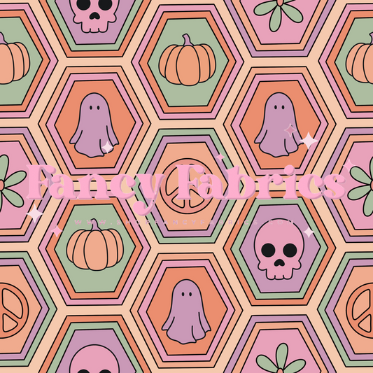 Lauren Liza Designs | Halloween Hexagons | PREORDER | By The Yard