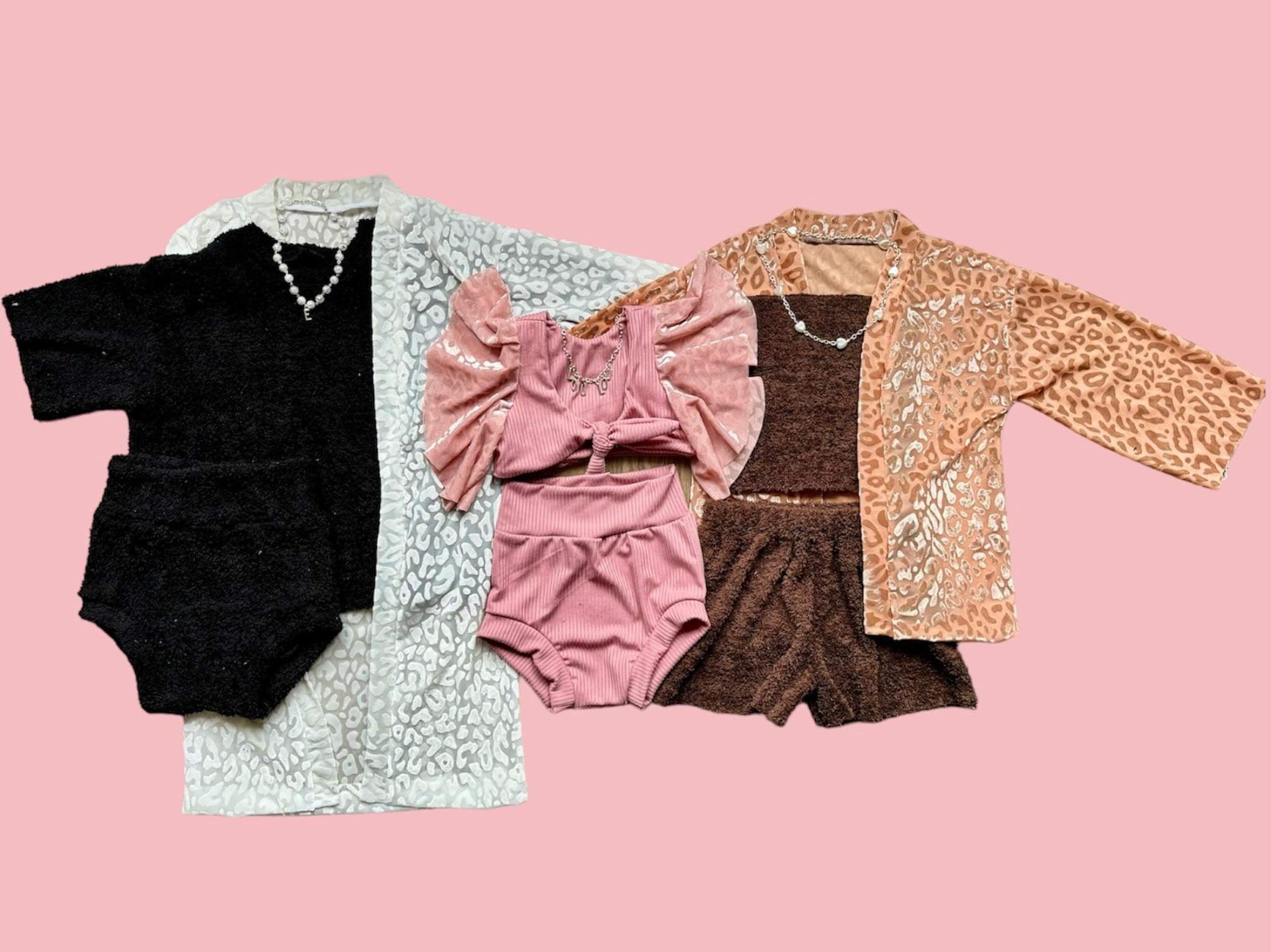 Blush | Flocked Leopard Mesh