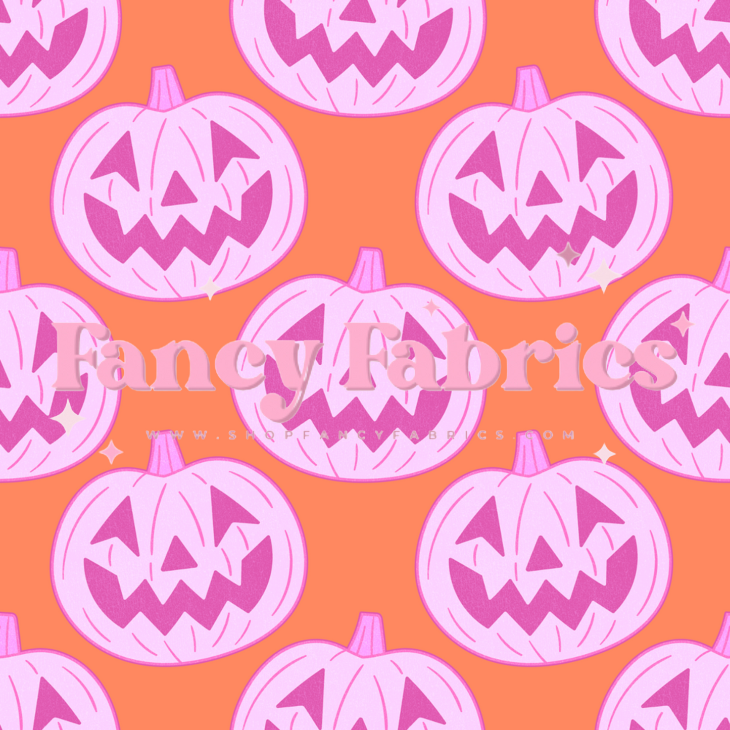 Pink Jack O Lanterns | PREORDER | By The Yard