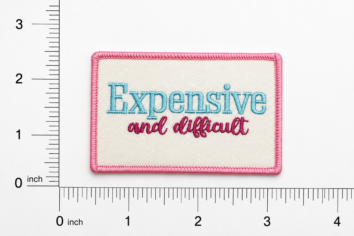 Expensive & Difficult | Iron On Patch