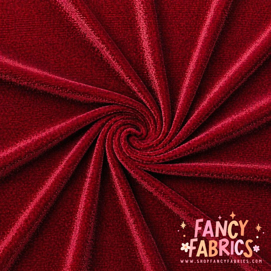 Cabernet | Solid Stretch Velvet | Ready To Ship