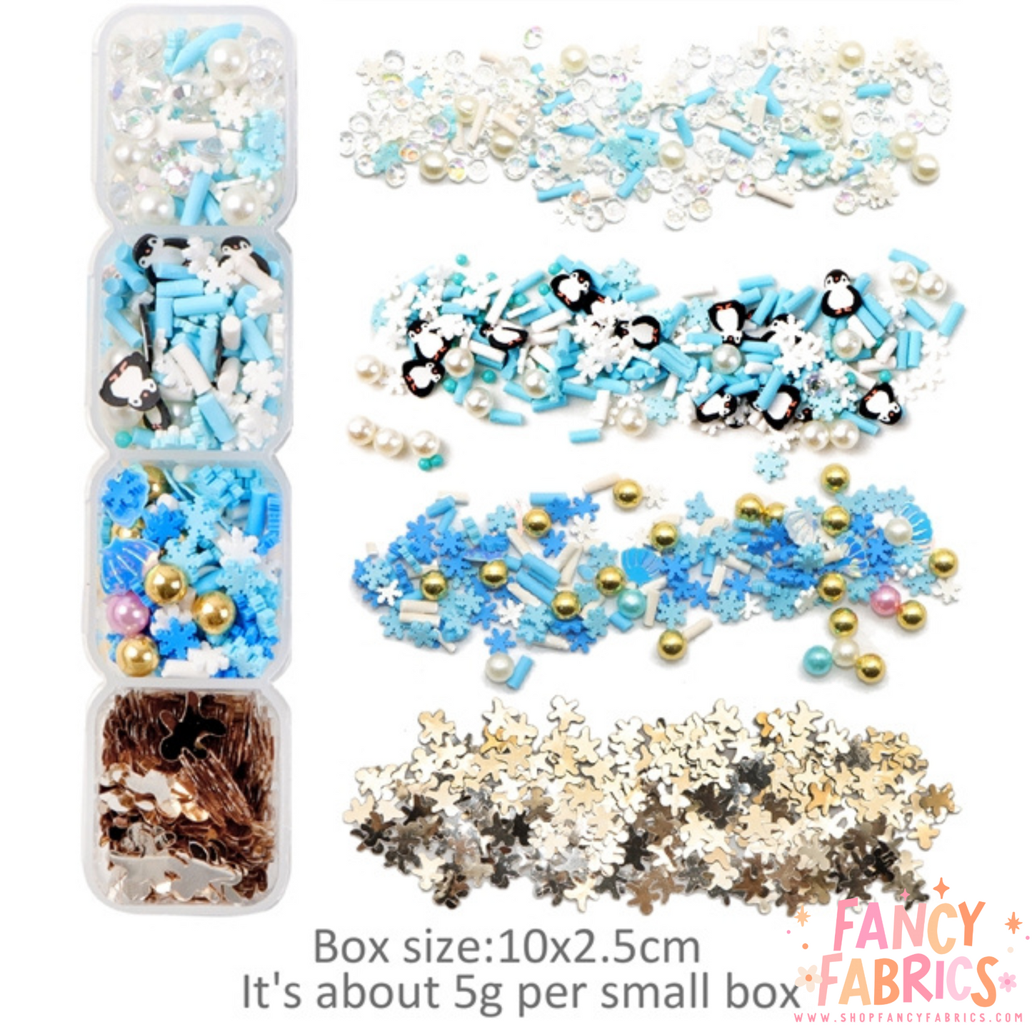 winter wonderland shaker pack for clear headbands
