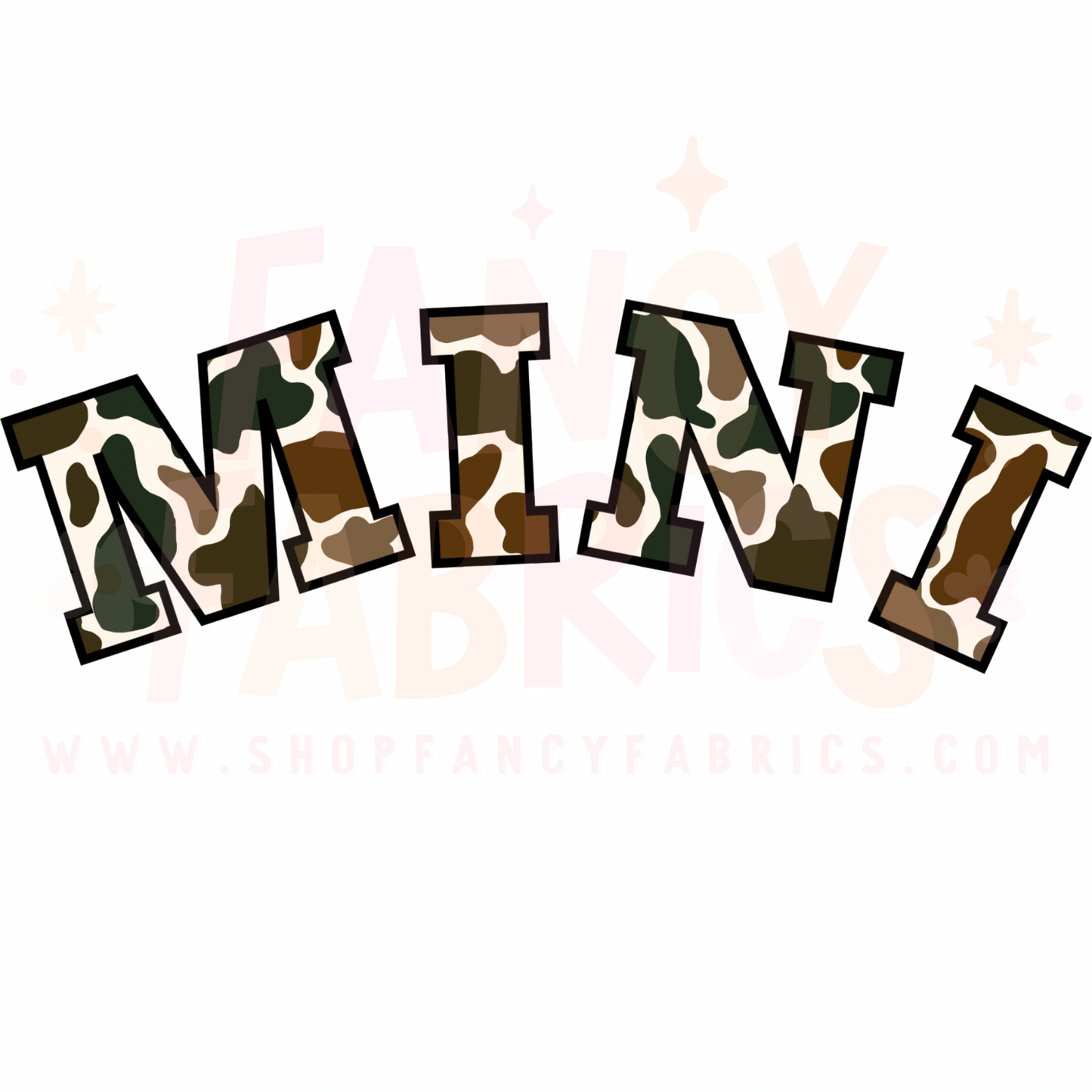 Camo Mini | Toddler Size | DTF Transfer