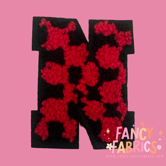 Letter N (Checkers) | Iron On Patch