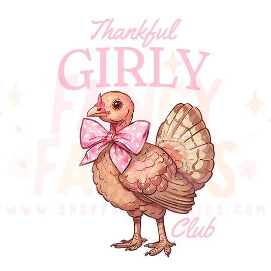Thankful Girly Club | Child Size | DTF Transfer