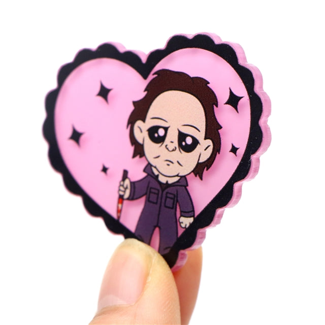 Horror Hearts | Acrylic Bow Accessories | Ready To Ship