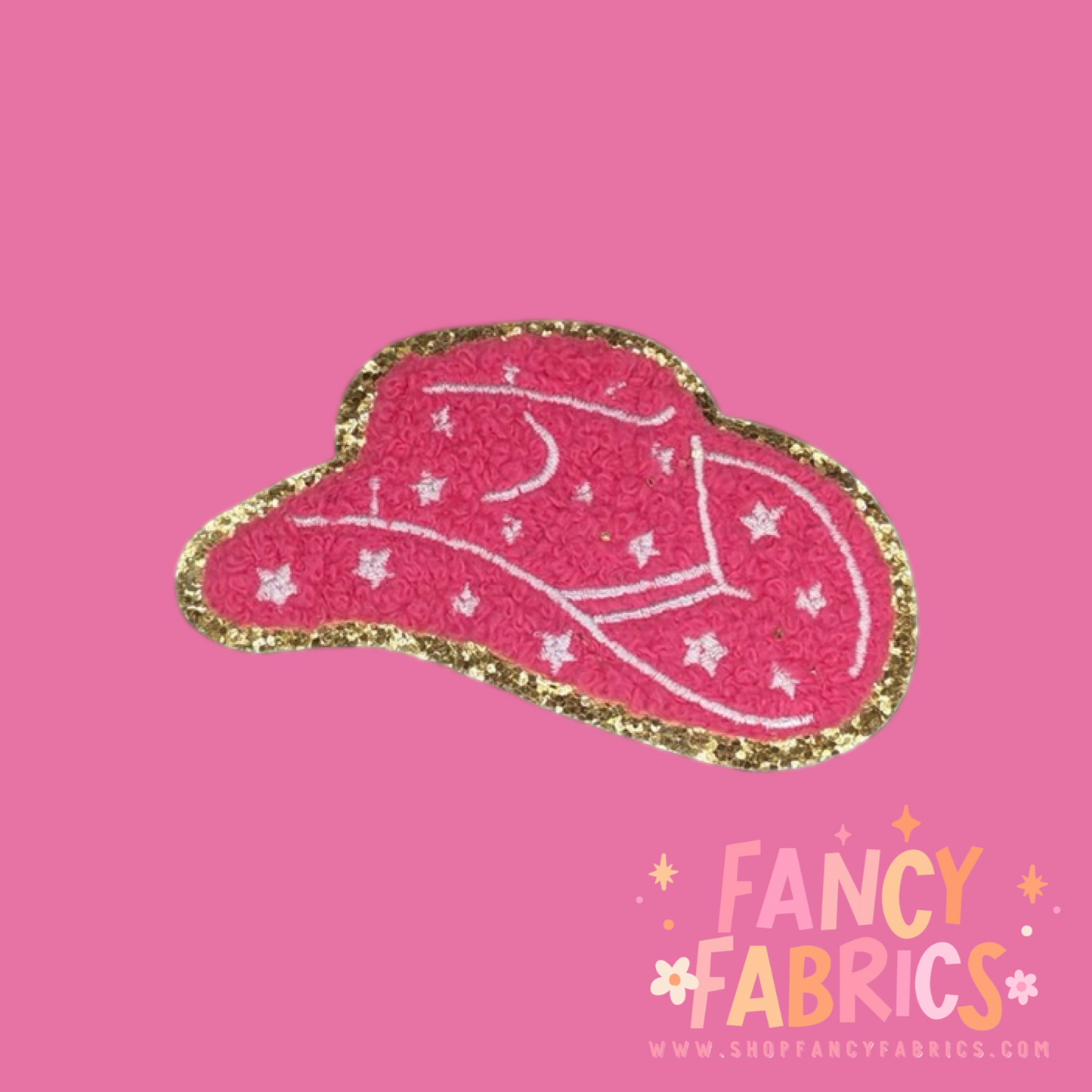 Cowboy Hat (Pink) | Iron On Patch