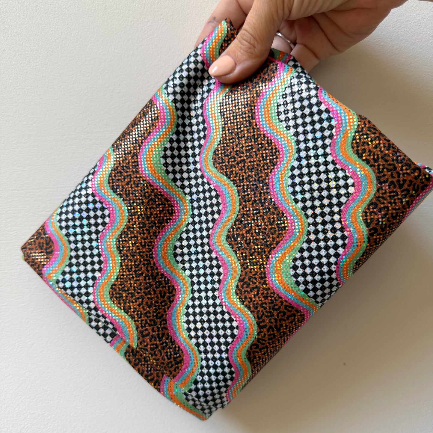 Groovy Waves (Leopard) | 4x4 Scaling | Printed Shattered Holographic | Ready To Ship