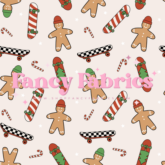 Gingerbread Skaters | PREORDER | By The Yard