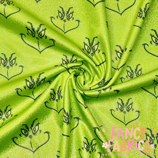 Green Guy Faces | 3x3 Scaling | Printed Holographic | Ready To Ship