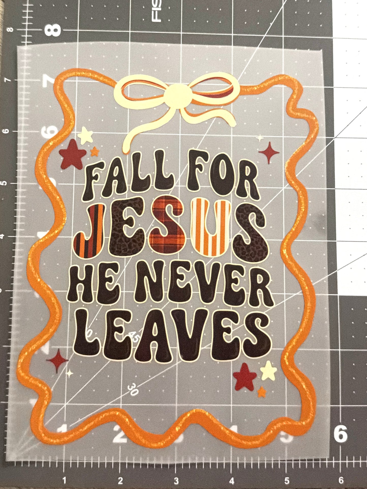 Fall For Jesus  | Child Size | DTF Transfer