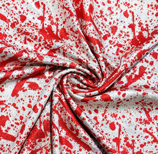 Blood Splatter | 6x6 Scaling | Printed Holographic | Ready To Ship
