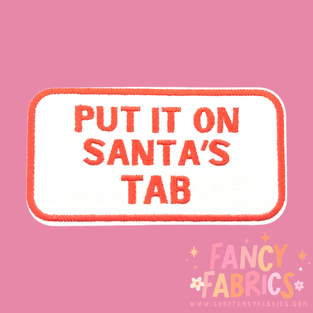 Santa's Tab | Iron On Patch