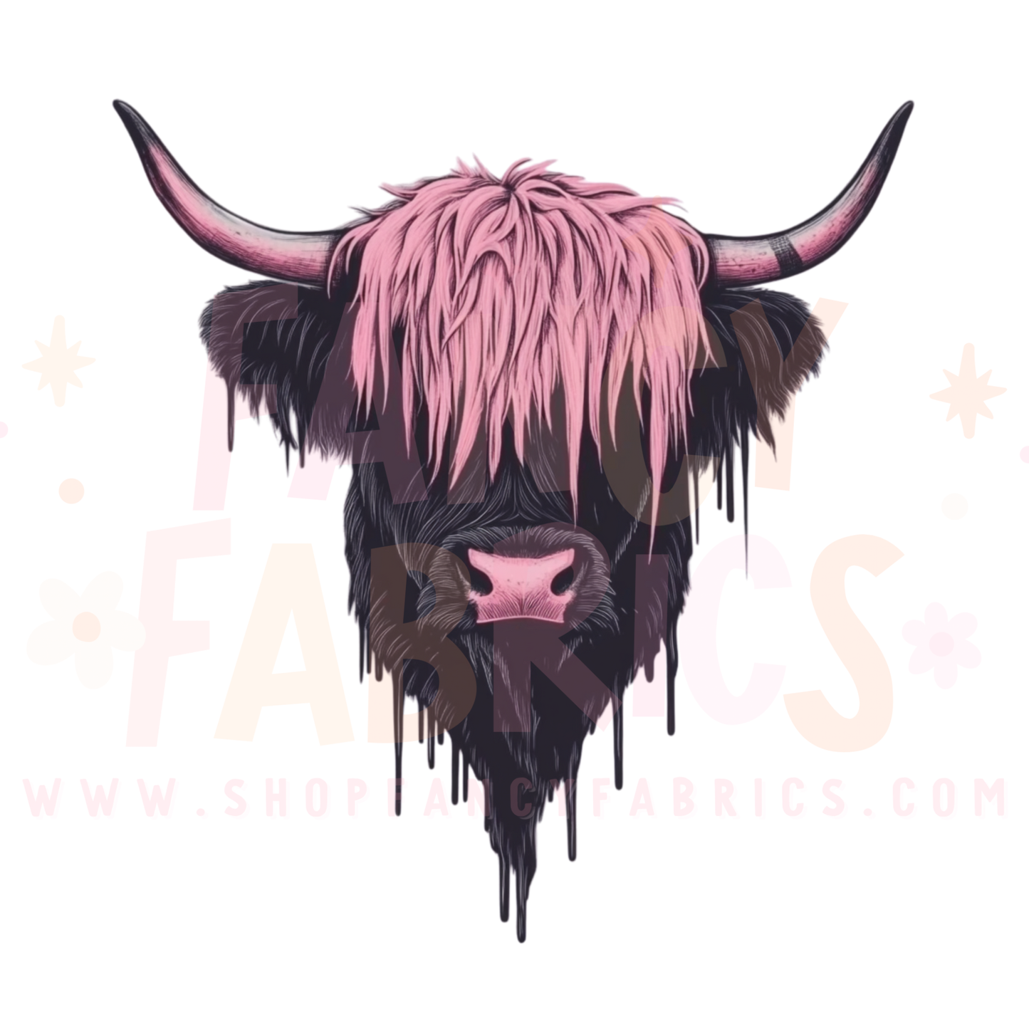 Pink Highland Cow | Child Size | DTF Transfer
