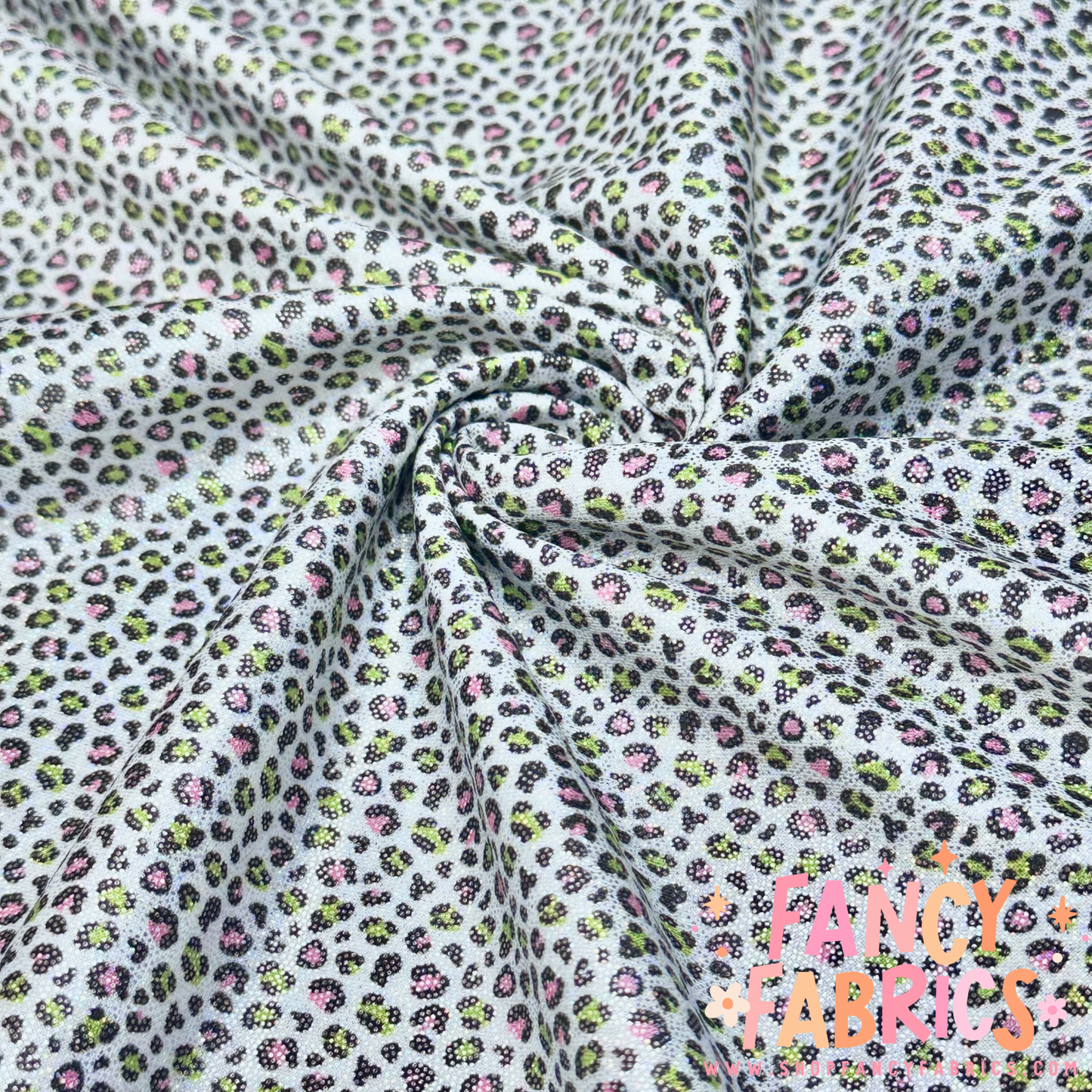 Tiny Green Guy Leopard | 8x8 Scaling | Printed Holographic | Ready To Ship
