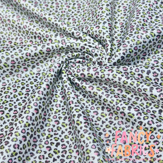 Tiny Green Guy Leopard | 8x8 Scaling | Printed Holographic | Ready To Ship