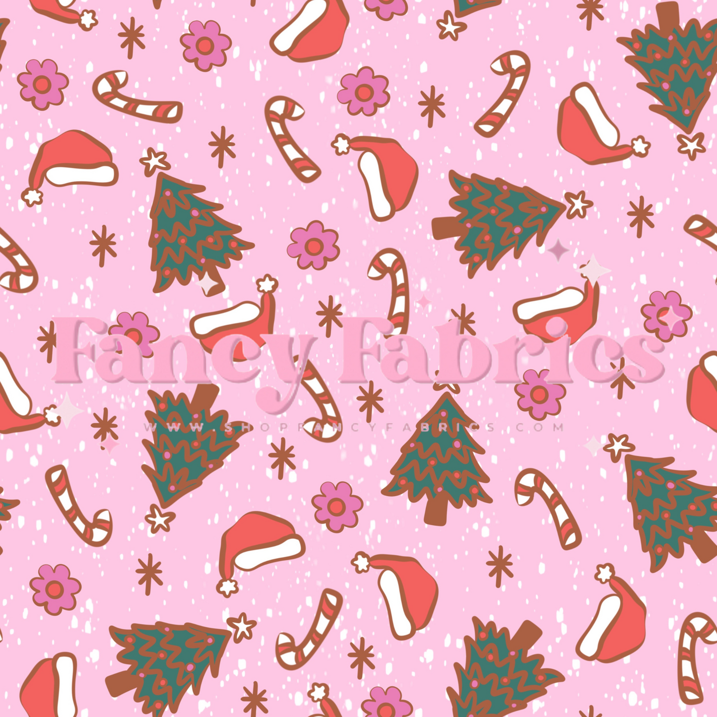 Girly Christmas (Pink) | PREORDER | By The Yard