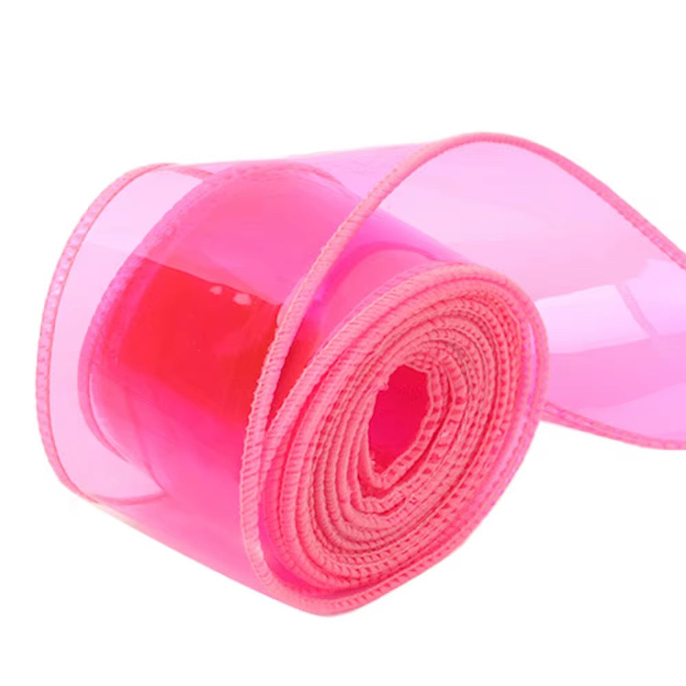 Hot Pink | 2" Jelly Ribbon | Printed Ribbon | Ready To Ship