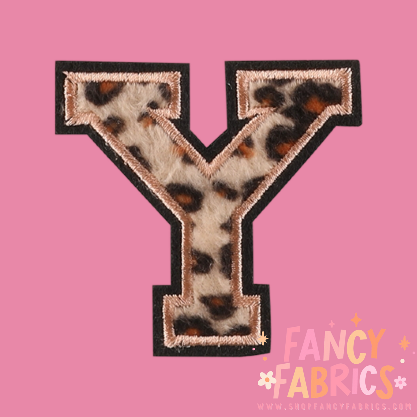 Letter Y (Leopard) | Iron On Patch