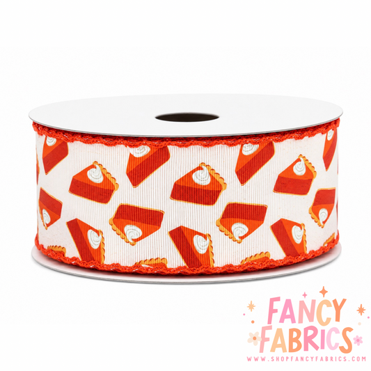 Pumpkin Pie | 2" Single Sided | Moonstitch Printed Ribbon | Ready To Ship