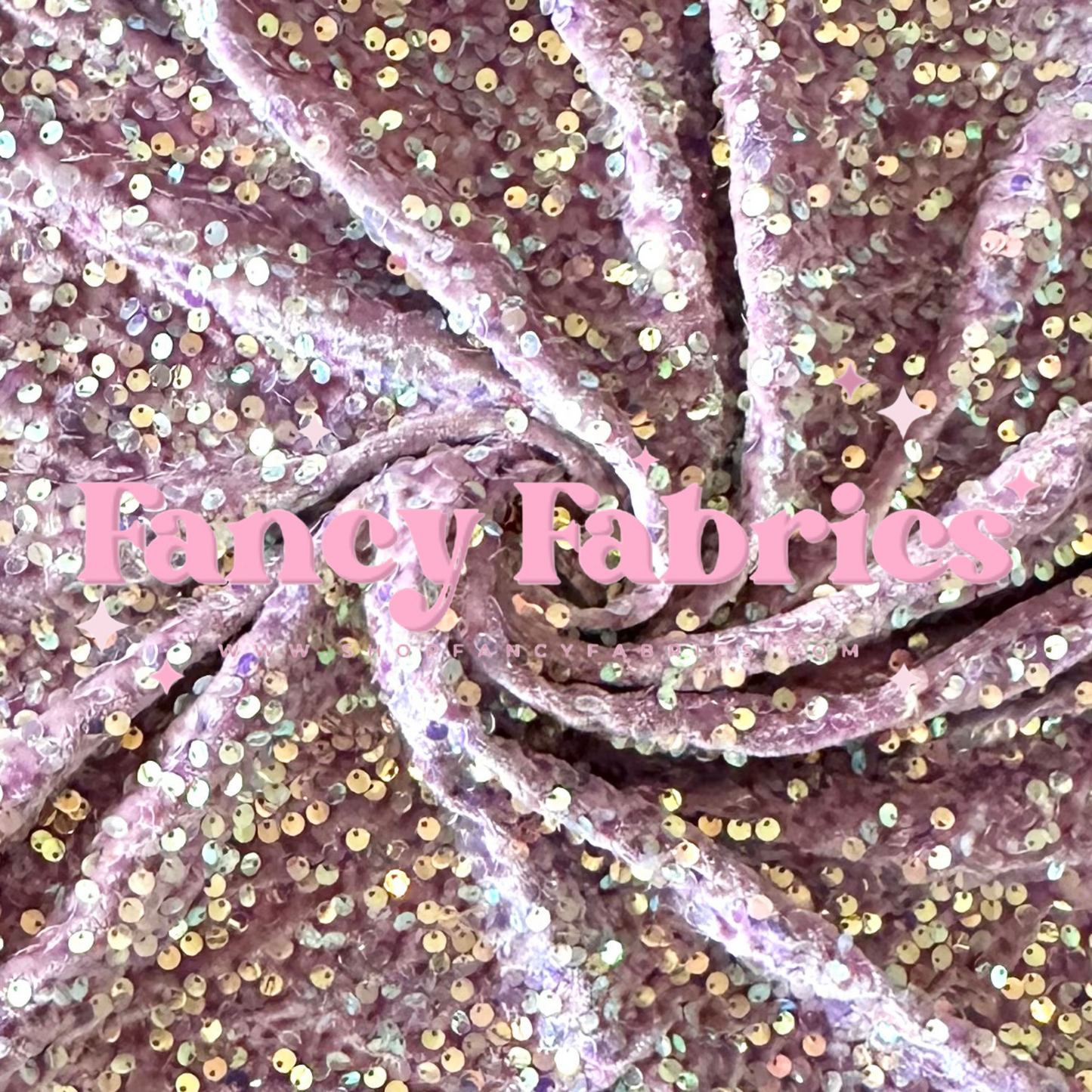 Mauve | Stretch Sequin Velvet | Ready To Ship