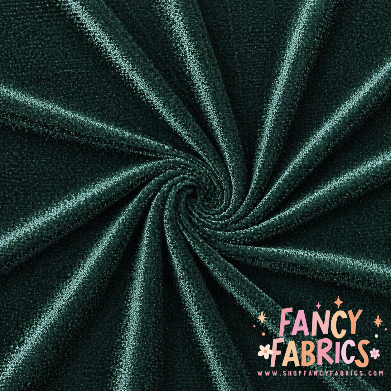 Emerald | Solid Stretch Velvet | Ready To Ship