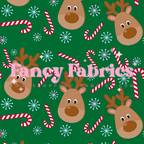 Creative Graphics | Reindeer (Green) | PREORDER | By The Yard