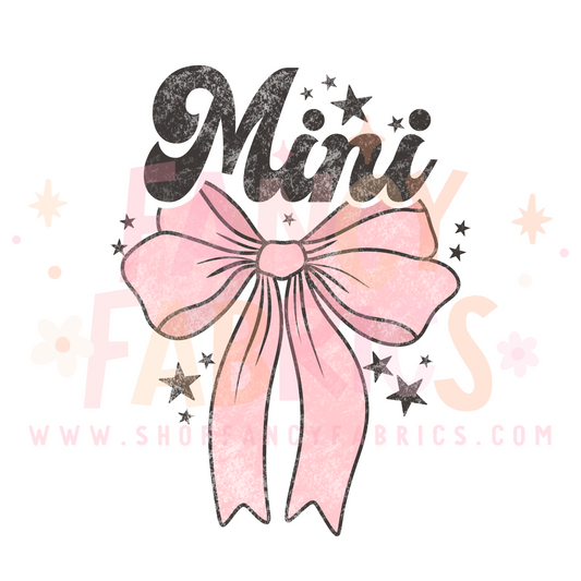 Mini Bow | Toddler Size | DTF Transfer
