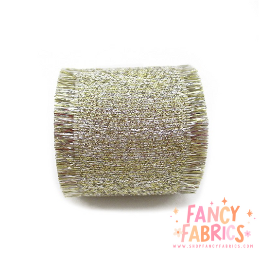 Light Gold (Metallic Edge) | 1.5" Single Sided | Layer Ribbon | Ready To Ship