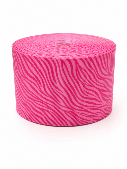 Pink Zebra | 3" Single Sided | Printed Ribbon | Ready To Ship