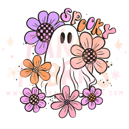 Spooky Flower Ghost | Child Size | DTF Transfer