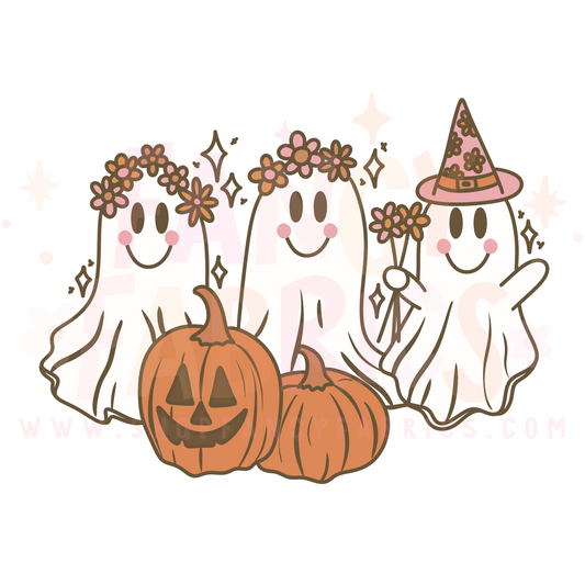 Flower Ghosts | Child Size | DTF Transfer