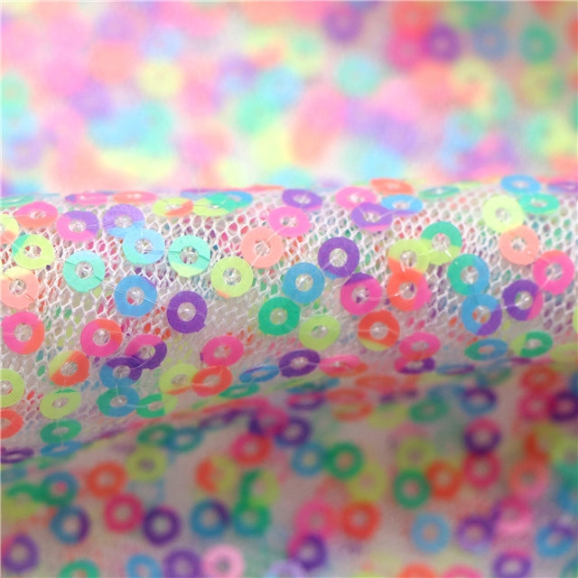 Red | Stretch Sequin Mesh | Ready To Ship