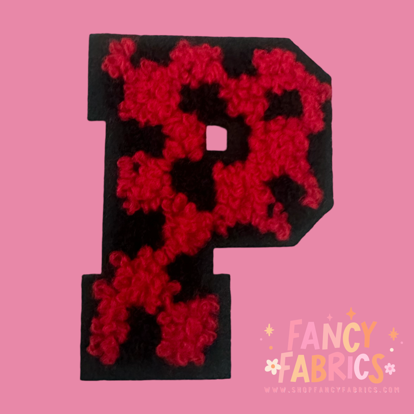 Letter P (Checkers) | Iron On Patch