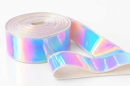 White | Holo Jelly Ribbon | Ready To Ship