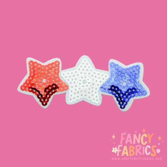 Triple Stars | Iron On Patch | Ready To Ship