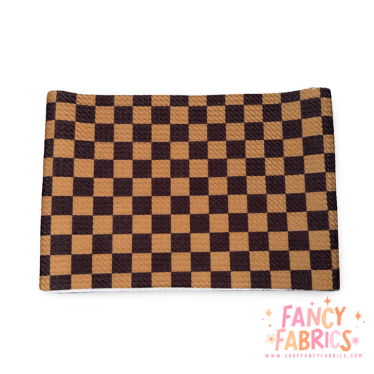 Brown Checkers | 5" x WOF | Bullet Strip | Ready To Ship